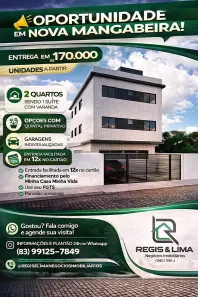 Apartamento com 2 Quartos à venda, 50m² no Paratibe, João Pessoa