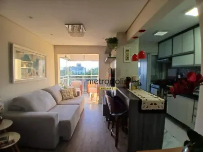 Apartamento com 2 Quartos para alugar, 69m² no Cerâmica, São Caetano do Sul