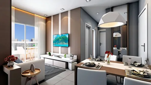 Apartamento com 2 Quartos à venda, 51m² no Canto do Forte, Praia Grande