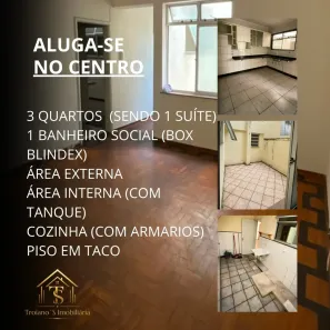 Apartamento com 3 Quartos para alugar, 90m² no Centro, Juiz de Fora