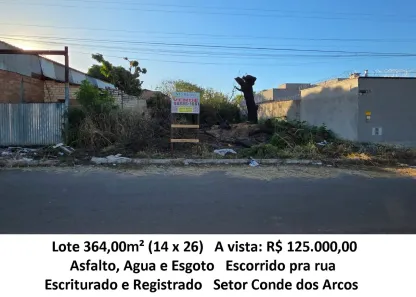 Lote/Terreno à venda, 364m² no Setor Conde dos Arcos Complemento, Aparecida de Goiânia