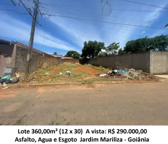 Lote/Terreno à venda, 360m² no Jardim Mariliza, Goiânia