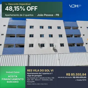 Apartamento com 2 Quartos à venda, 49m² no Gramame, João Pessoa