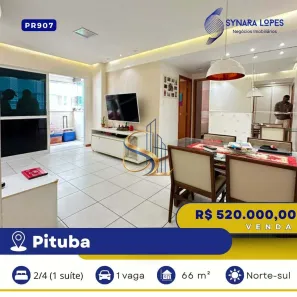 Apartamento com 2 Quartos à venda, 66m² no Pituba, Salvador