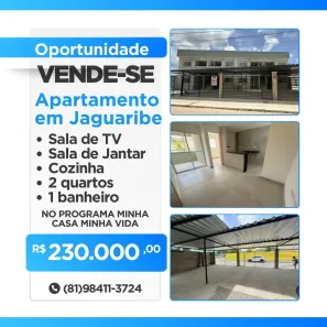 Apartamento com 2 Quartos à venda, 60m² no Jaguaribe, Paulista