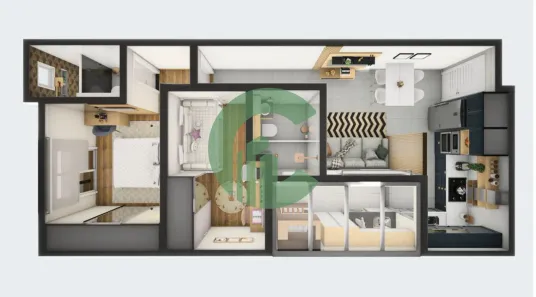 Apartamento com 2 Quartos à venda, 49m² no Jardim Santo Alberto, Santo André