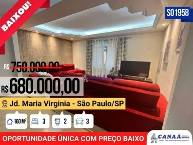 Sobrado com 3 Quartos à venda, 160m² no Jardim Maria Virginia, São Paulo