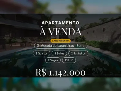 Apartamento com 3 Quartos à venda, 109m² no Morada de Laranjeiras, Serra