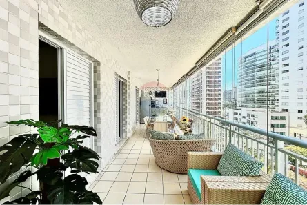 Apartamento com 3 Quartos à venda, 118m² no Vila Alzira, Guarujá