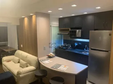 Flat com 1 Quarto para alugar, 58m² no Cidade Monções, São Paulo