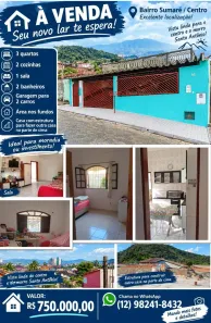 Casa com 3 Quartos à venda, 200m² no Sumaré, Caraguatatuba