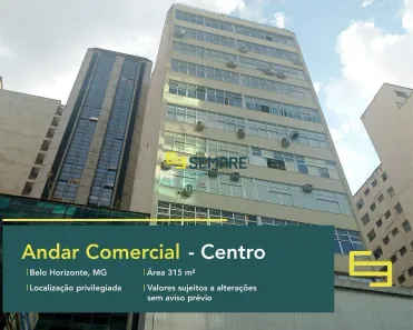 Sala Comercial à venda, 315m² no Centro, Belo Horizonte