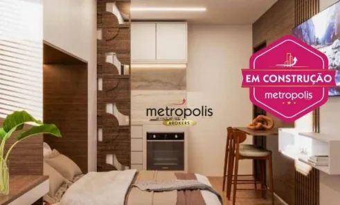 Apartamento com 1 Quarto à venda, 19m² no Bangú, Santo André