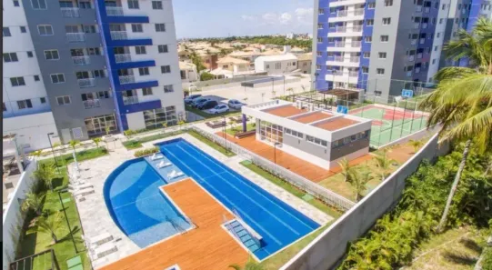Apartamento com 2 Quartos para alugar, 66m² no Buraquinho, Lauro de Freitas