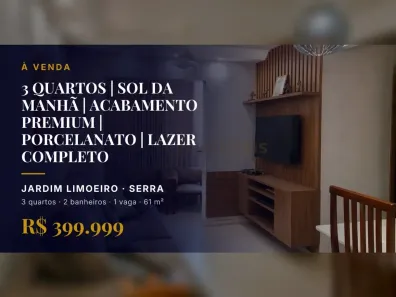 Apartamento com 3 Quartos à venda, 61m² no Jardim Limoeiro, Serra