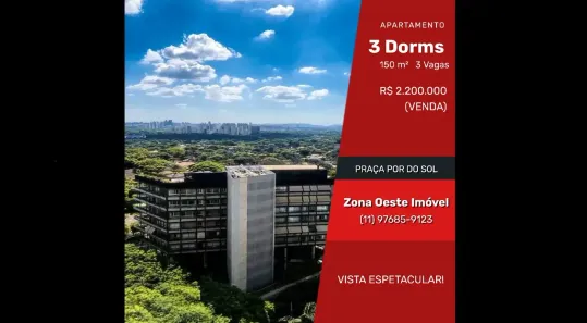Apartamento com 3 Quartos à venda, 150m² no Vila Madalena, São Paulo