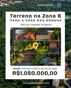 Lote/Terreno à venda, 652m² no Zona 08, Maringá