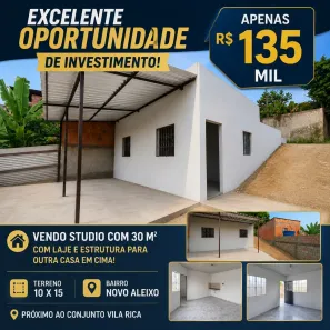 Casa com 1 Quarto à venda, 30m² no Novo Aleixo, Manaus