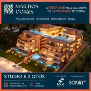 Apartamento com 1 Quarto à venda, 28m² no Tamandaré, Tamandaré