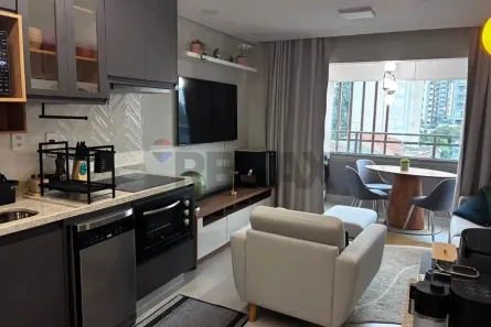 Apartamento com 1 Quarto para alugar, 50m² no Campo Belo, São Paulo