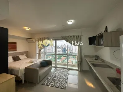 Flat com 1 Quarto para alugar, 32m² no Brooklin Paulista, São Paulo