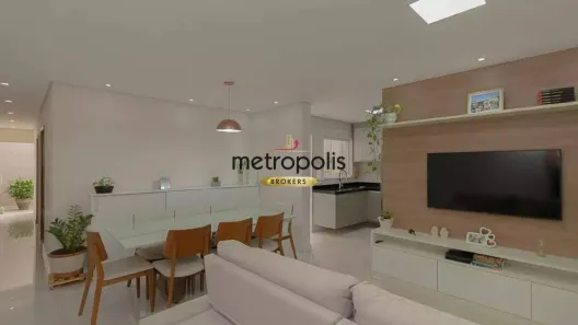 Sobrado com 4 Quartos à venda, 205m² no Vila Camilópolis, Santo André