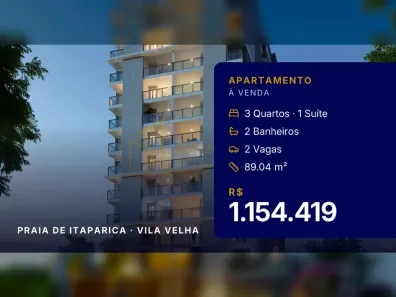 Apartamento com 3 Quartos à venda, 89m² no Praia de Itaparica, Vila Velha