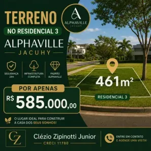 Lote/Terreno à venda, 461m² no Jacuhy, Serra