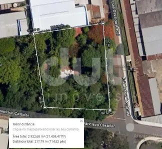 Lote/Terreno à venda, 3123m² no Bairro das Palmeiras, Campinas