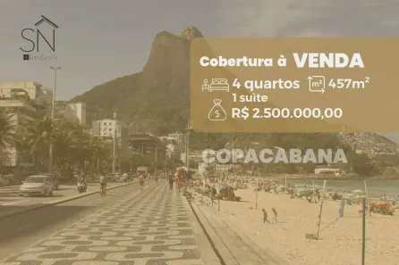 Cobertura com 4 Quartos à venda, 457m² no Copacabana, Rio de Janeiro