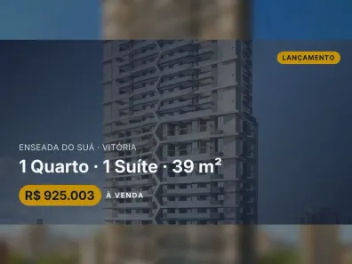 Apartamento com 1 Quarto à venda, 39m² no Enseada do Suá, Vitória