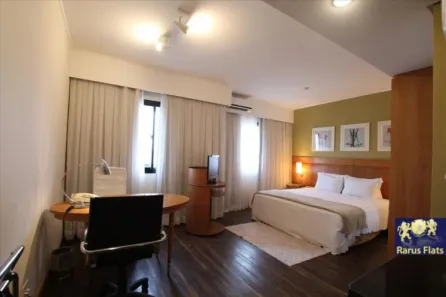 Flat com 1 Quarto para alugar, 26m² no Indianópolis, São Paulo