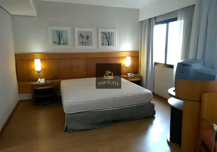 Flat com 1 Quarto para alugar, 28m² no Indianópolis, São Paulo