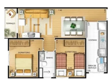Apartamento com 2 Quartos à venda, 49m² no Vila Conceição, São Paulo
