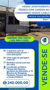 Apartamento com 2 Quartos à venda, 52m² no Jardim Florianópolis, Cuiabá