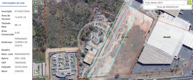 Lote/Terreno à venda, 14987m² no Coxipó, Cuiabá