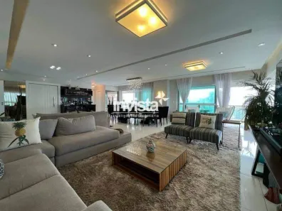 Apartamento com 4 Quartos para alugar, 360m² no Gonzaga, Santos