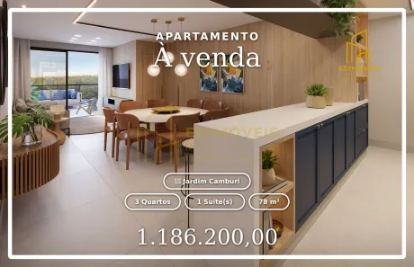 Apartamento com 3 Quartos à venda, 78m² no Jardim Camburi, Vitória