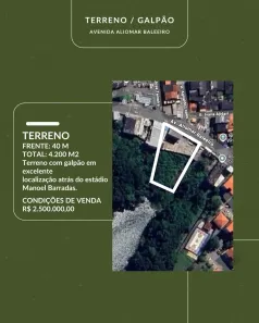 Lote/Terreno à venda, 4200m² no Novo Marotinho, Salvador