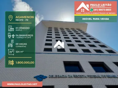 Sala Comercial com 1 Quarto à venda, 224m² no Boa Vista, Recife