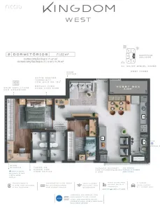 Apartamento com 2 Quartos à venda, 71m² no Jardim das Colinas, São José dos Campos
