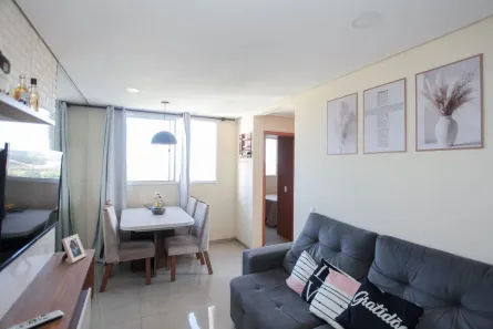 Apartamento com 2 Quartos à venda, 48m² no Chácaras Califórnia, Contagem