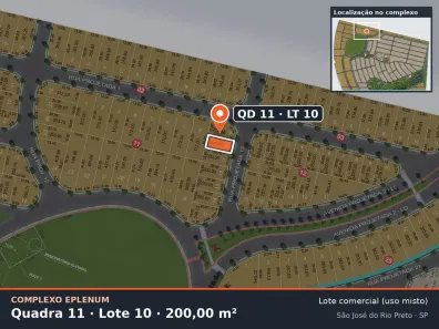 Lote/Terreno à venda, 200m² no Eparque Mirage, São José do Rio Preto