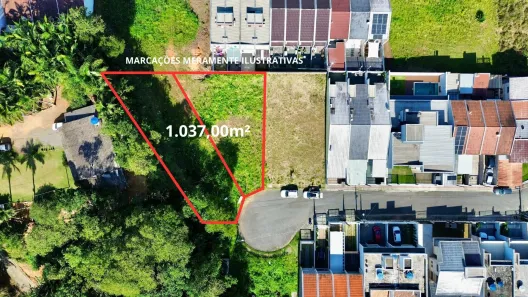 Lote/Terreno à venda, 1037m² no Água Verde, Blumenau