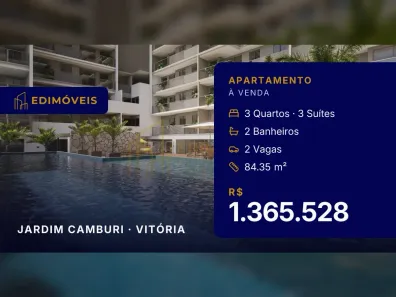 Apartamento com 3 Quartos à venda, 84m² no Jardim Camburi, Vitória