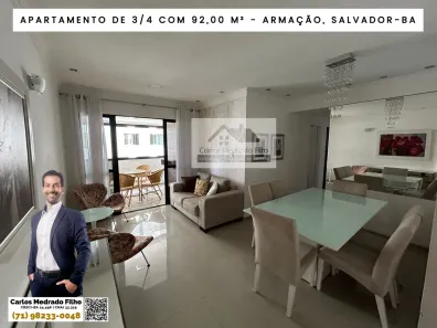 Apartamento com 3 Quartos para alugar, 92m² no Stiep, Salvador