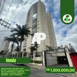 Apartamento com 3 Quartos à venda, 95m² no Vila Maria Alta, São Paulo