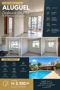 Apartamento com 2 Quartos para alugar, 47m² no Morada de Laranjeiras, Serra