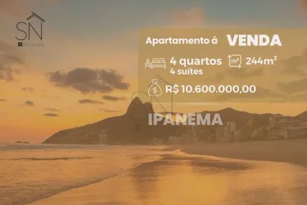 Apartamento com 4 Quartos à venda, 244m² no Ipanema, Rio de Janeiro