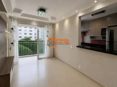 Apartamento com 3 Quartos para alugar, 56m² no Cocaia, Guarulhos